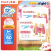 MAKUKU Air Diapers Advance Super Absorbent and Quick Dry Soft Care Diaper Pull-up Baby Pants Medium to XXXLarge Bundle of 2